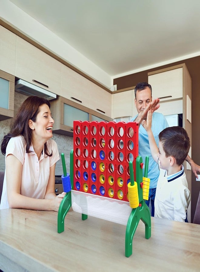 Aywewii 1.9 FT Giant 4-to-Score Connect Game Set, Family Games for Kids and Adults, 4-in-A-Row Jumbo Yard Games Large Floor Games, Outdoor Indoor Party Games, Birthday Valentines Day Gifts for Kids - Image 4